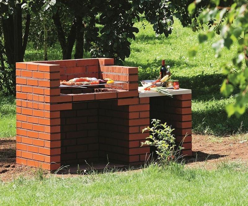 Grill z cegły DIY