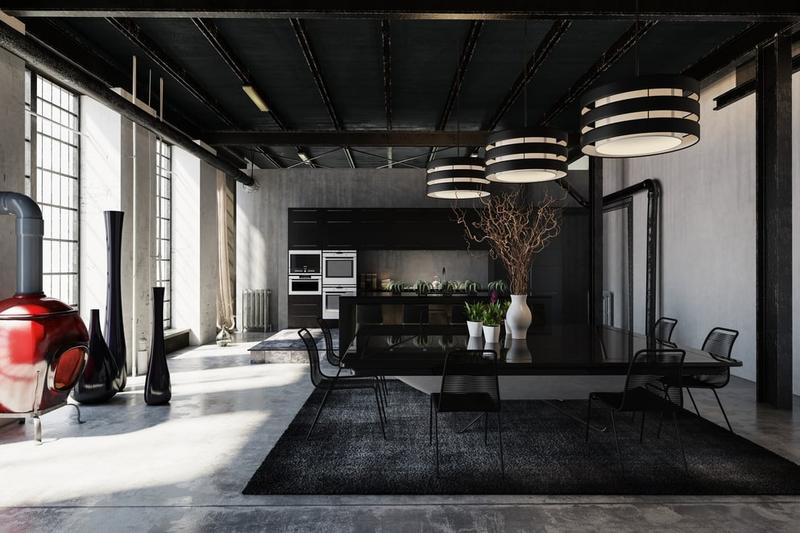 Kolory ścian do czarnego sufitu