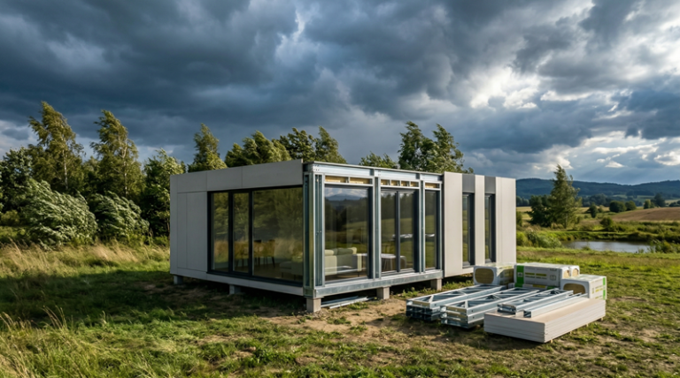 Bezpieczeństwo pożarowe i wiatrowe. Czy lekkie domy modułowe przetrwają nawałnice?