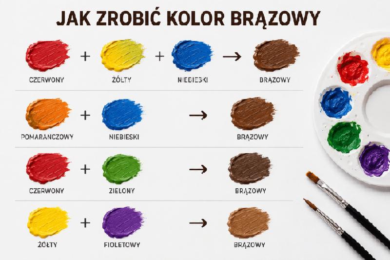 Mieszanie kolorów w farbach