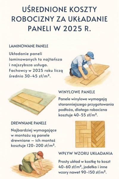 Układanie paneli podłogowych